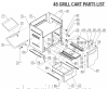 Exploded parts diagram for model: BGB48-BQAR (pre 2006)